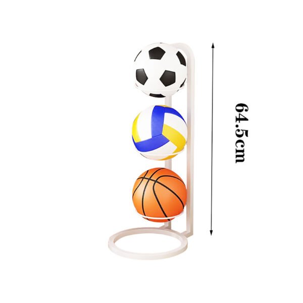 Kids Indoor Sports Rack - Basketball and Football Storage Ball Basket