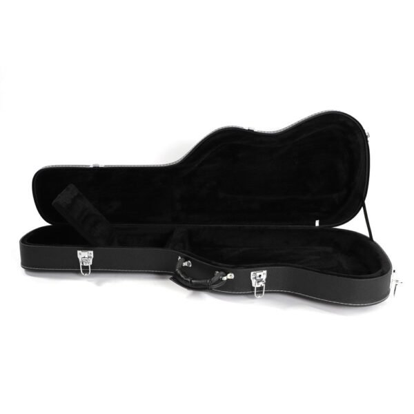 High Grade Electric Guitar Hard Case Microgroove Flat Surface Straight Flange Black - Image 10