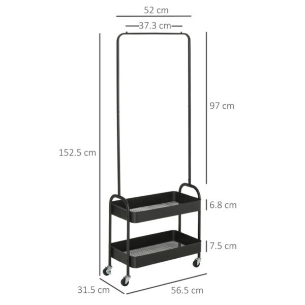 Coat Rack and Shoe Stand - Steel Design - Image 4