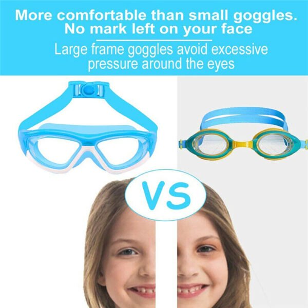 Anti-Fog Swimming Goggles for Children - Pool Goggles for Teen Swimmers (Blue) - Image 3