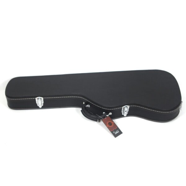 High Grade Electric Guitar Hard Case Microgroove Flat Surface Straight Flange Black - Image 6