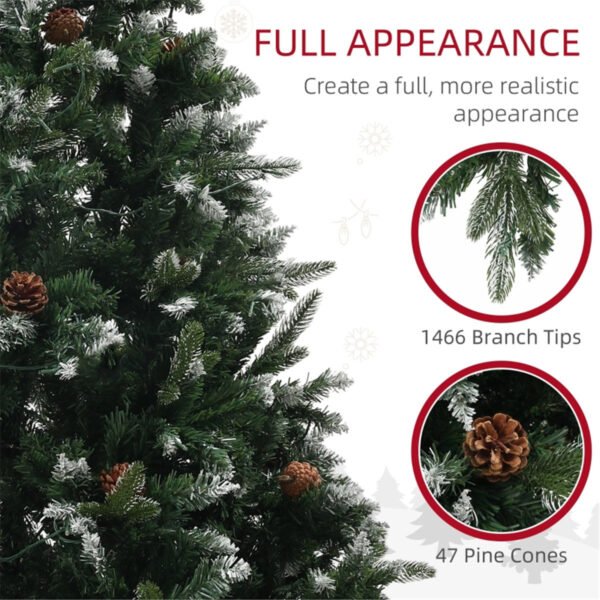 6 Ft Christmas Tree with 11 Pre-Set Lighting Modes for Enhanced Holiday Atmosphere - Image 2