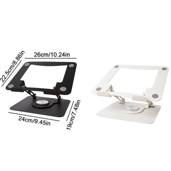 The Ultimate 360° Metal Adjustable Laptop Stand for Your Workspace - Image 4