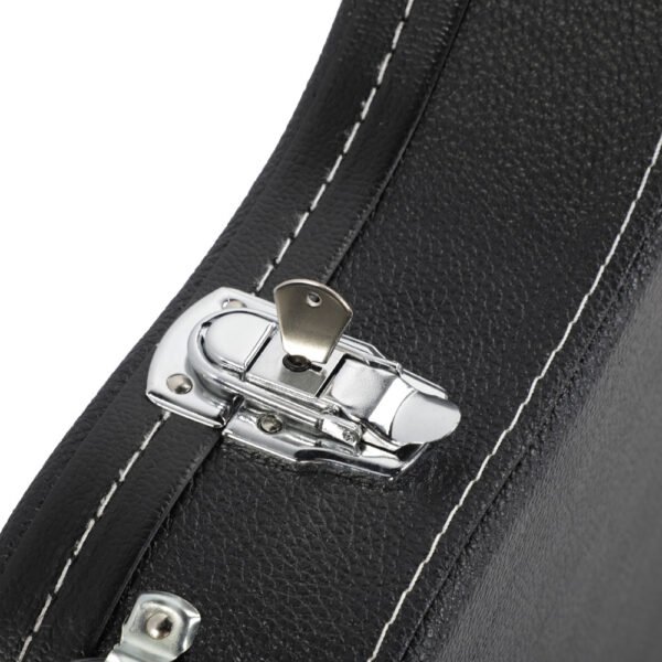 High Grade Electric Guitar Hard Case Microgroove Flat Surface Straight Flange Black - Image 7