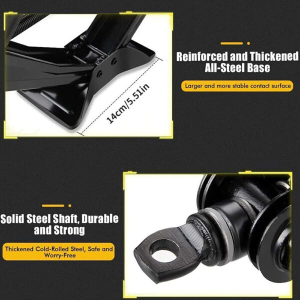 2.5 Tons Scissor Jack + Extendable Wheel Wrench Brace Socket Car Van Tire Hand Tool - Image 7