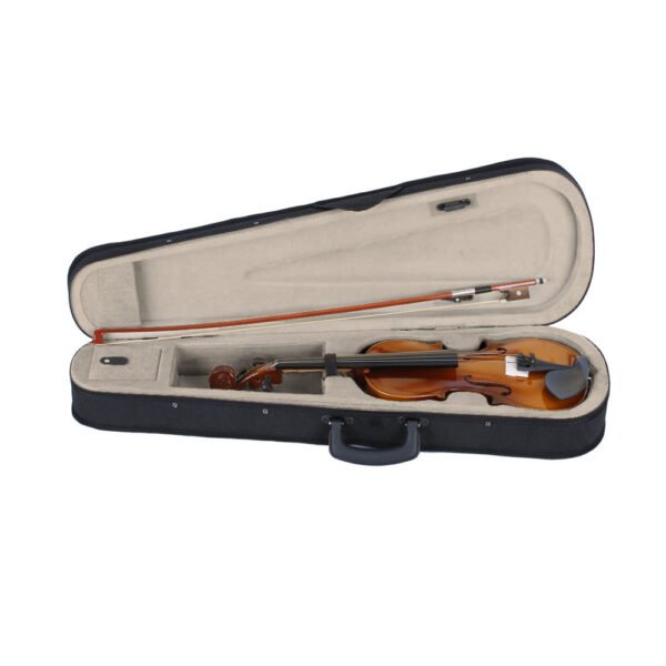 New 3/4 Acoustic Violin Case Bow Rosin Natural0 - Image 8