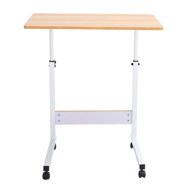 Height Adjustable Overbed Table - Mobile Laptop Tray Stand for Hospitals - Image 5