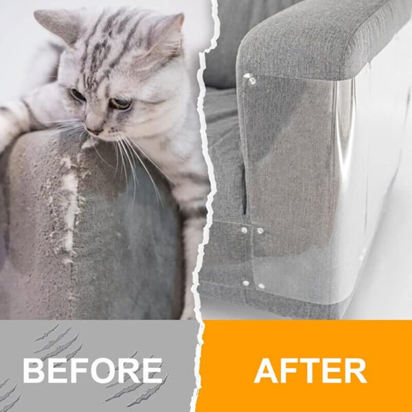 12X Cat Scratch Guard Mat - Furniture & Sofa Seat Protectors for Cats - Image 8