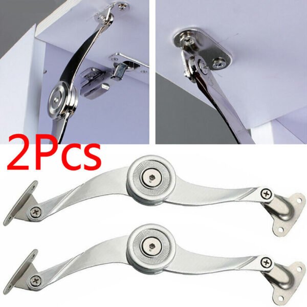 Pack of 2 - Lift-Up Strut Hinge for Kitchen Cupboard Doors - Lid Flap Stay Support