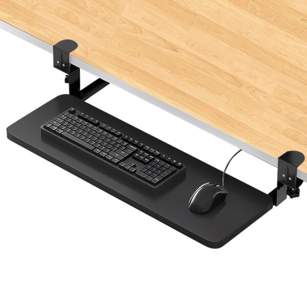 Comfort Keyboard Tray - Large Clamp-On Platform for Under Desk Use