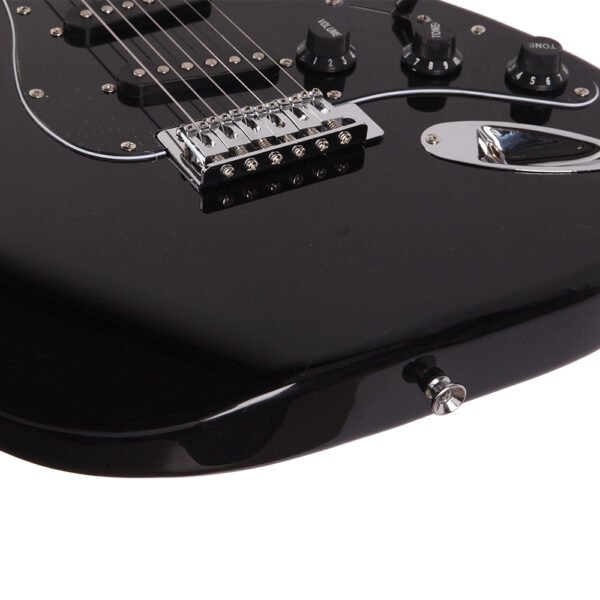 Stylish Electric Guitar Kit with Pickguard Black - Image 7