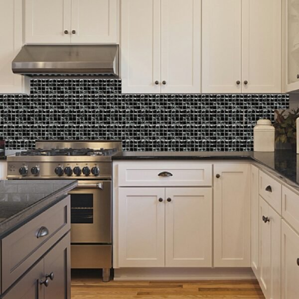 30pcs Kitchen & Bathroom Mosaic Tile Stickers - Self-Adhesive Wall Decor - Image 7