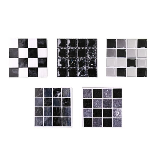 30pcs Kitchen & Bathroom Mosaic Tile Stickers - Self-Adhesive Wall Decor - Image 2