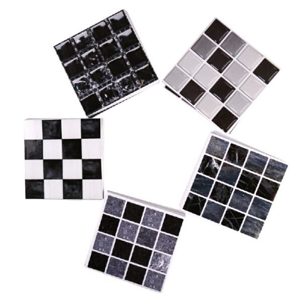 30pcs Kitchen & Bathroom Mosaic Tile Stickers - Self-Adhesive Wall Decor - Image 3