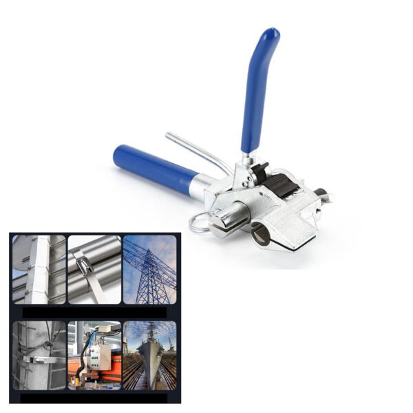 Cable Tie Plier Tool - Heavy Duty Stainless Steel Zipper Strapping with Tension Trigger