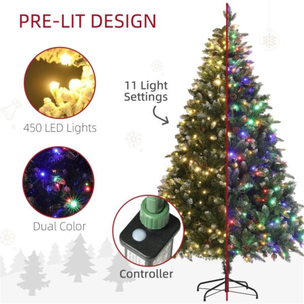 6 Ft Christmas Tree with 11 Pre-Set Lighting Modes for Enhanced Holiday Atmosphere