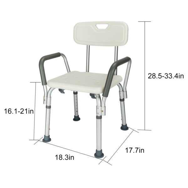 Medical Bathroom Safety Shower Tub Aluminium Alloy Bath Chair - Image 3