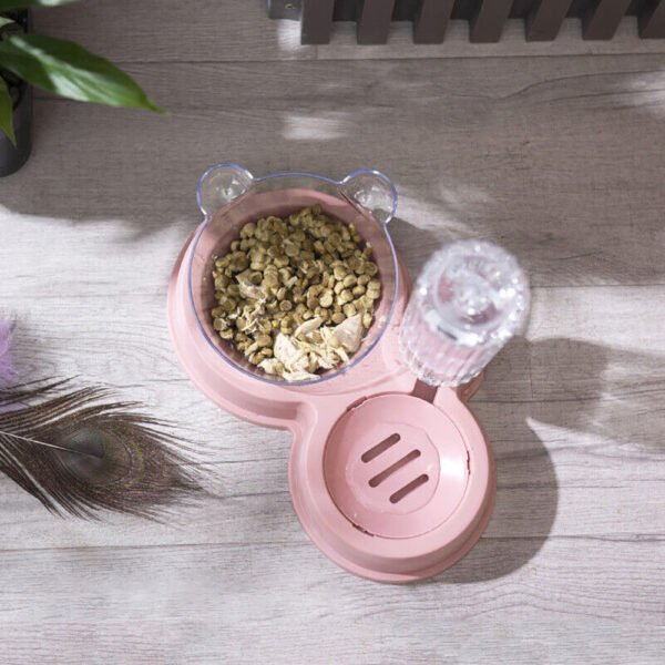 New Pet Water Dispenser - Slow Drinker with Food Bowl and Slow Feeder for Cats - Dogs - Image 6
