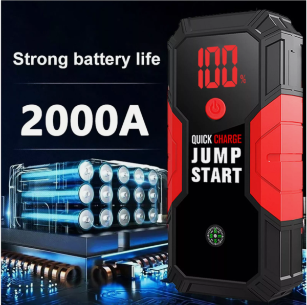 Car Jump Starter 2000Amp 14000mAh 12V Lithium Battery Booster Pack Power Bank UK