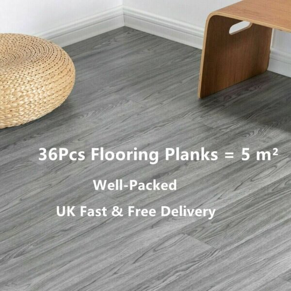 5m² Vinyl Flooring - Self-Adhesive Wood Effect Floor Planks for Kitchen and Bathroom - Image 9