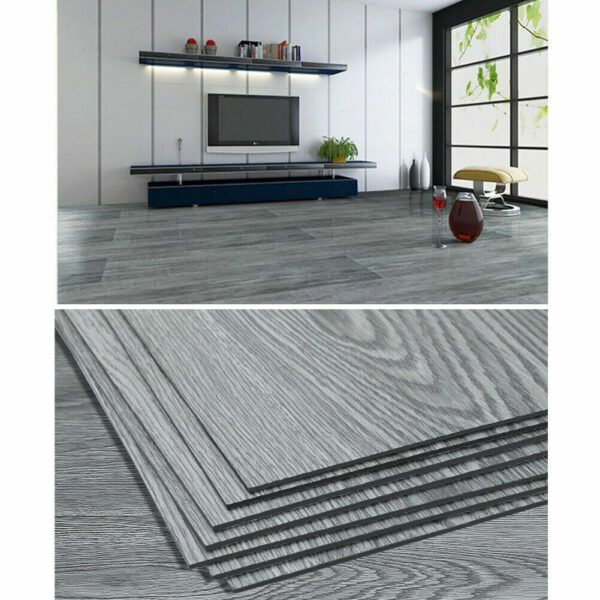 5m² Vinyl Flooring - Self-Adhesive Wood Effect Floor Planks for Kitchen and Bathroom