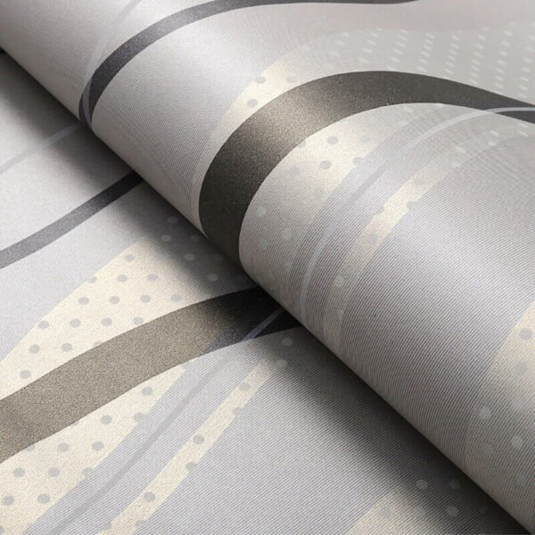 Metallic Silver Grey Wallpaper Rolls - Geometric Design for Living Room Home Decor - Image 10