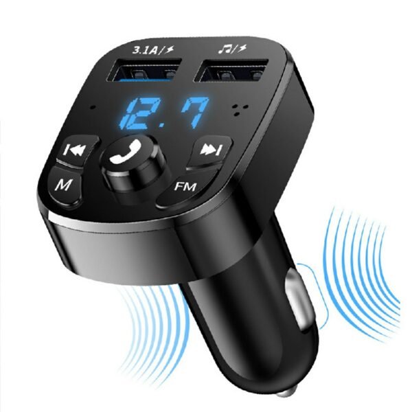 Car Bluetooth FM Transmitter MP3 Player, USB Adapter with Wireless Charging - Image 10