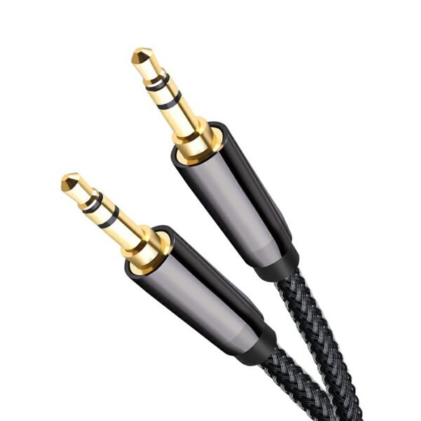 3.5mm Braided Car Audio Cable, 1.5m Jack Wire for iPhone and iPod - Image 2