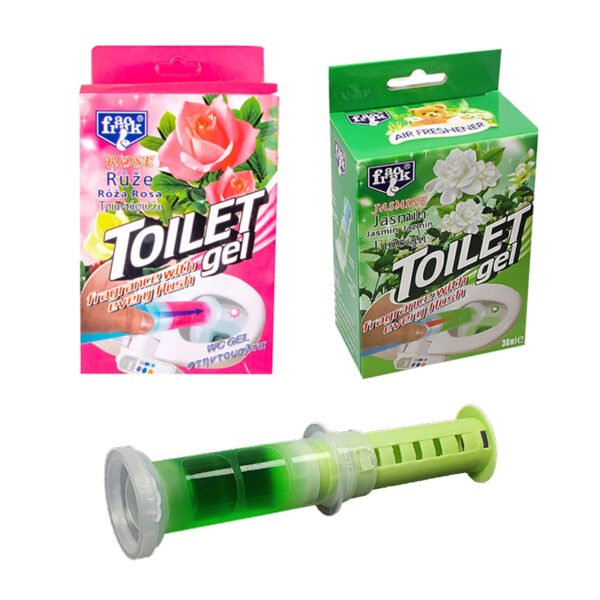 3-Pack Franck Toilet Gel Air Freshener - Jasmine, Ocean, Rose, Lavender - Image 2