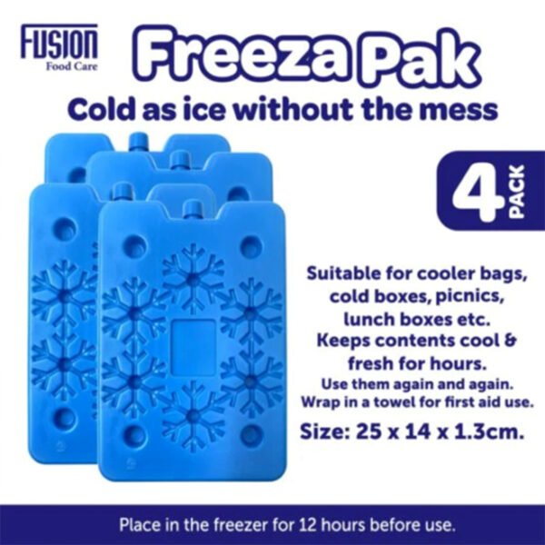 4 PCS Freezer Blocks, Ice Packs for Cool Bags, Lunch Box and Picnic Use - Image 3