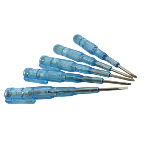 5-Piece Electric Tester Screwdriver Set, 14 cm, Versatile for Home and Outdoors