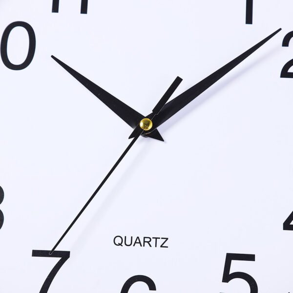 Classic 30 cm Red Quartz Wall Clock, Ideal for Bedroom and Kitchen - Image 4