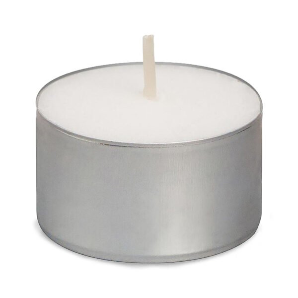 Pack of 50 Non-Fragranced White Tealight Candles for Home Decor - Image 2