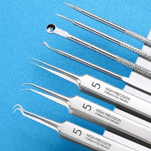 Ultra-Fine Acne Needle Set with Tweezers, Pimple and Blackhead Removal Tools - Image 10