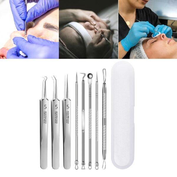 Ultra-Fine Acne Needle Set with Tweezers, Pimple and Blackhead Removal Tools