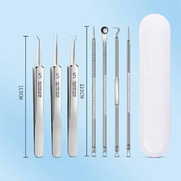 Ultra-Fine Acne Needle Set with Tweezers, Pimple and Blackhead Removal Tools - Image 5