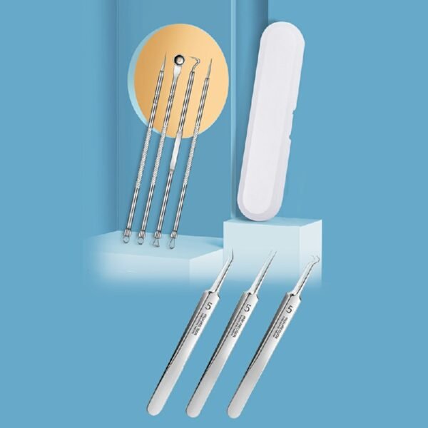 Ultra-Fine Acne Needle Set with Tweezers, Pimple and Blackhead Removal Tools - Image 6