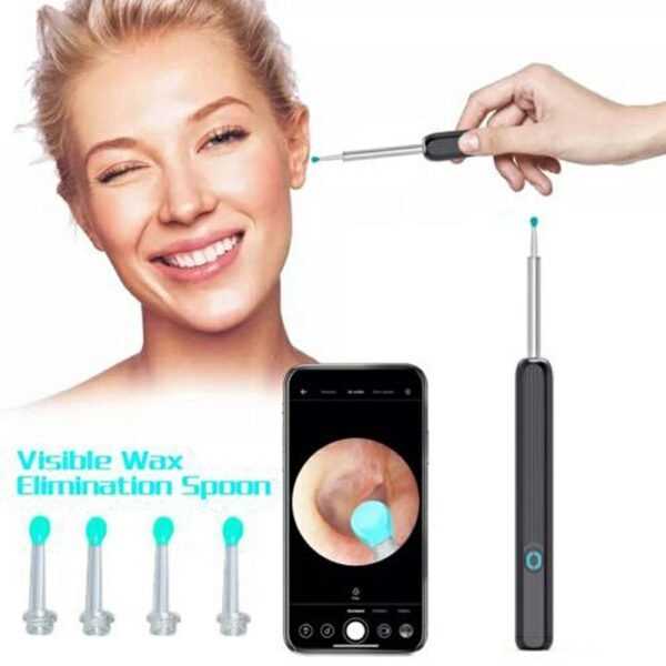 Wireless Ear Wax Remover with Camera, WiFi Endoscope and Accessory Kit