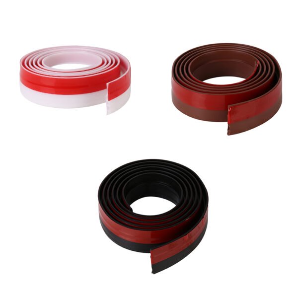 2m Soundproof Draught Excluder, Adhesive Door Seal Strip for Draft and Noise Prevention