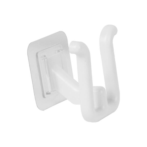 10pcs Wall-Mounted Slipper Hooks, Self-Adhesive Shoe Rack Organizer - White - Image 4