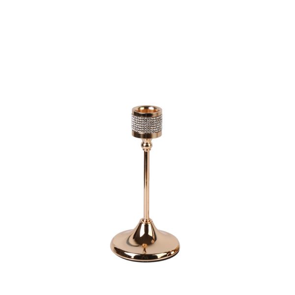 3 Pieces Gold Metal Candlestick Holders, Elegant Taper Candle Stands for Home Décor - Image 4