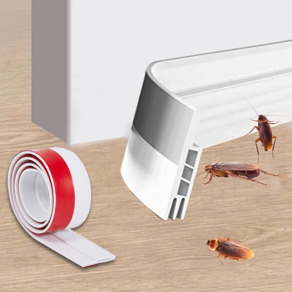 2m Soundproof Draught Excluder, Adhesive Door Seal Strip for Draft and Noise Prevention - Image 9