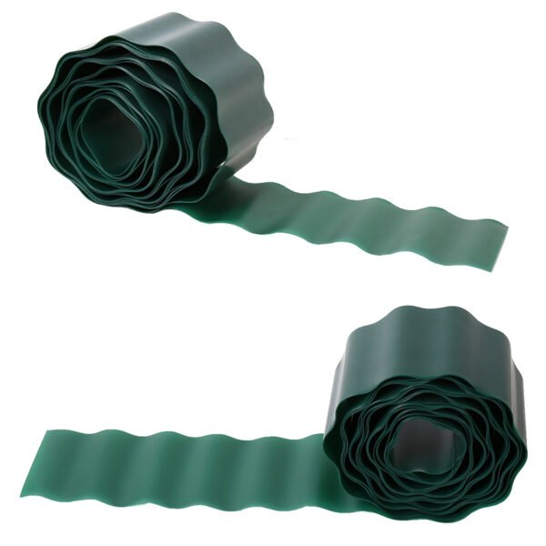 Flexible PVC Lawn Garden Border Edging, 10cm x 9m for DIY Flower Bed Fencing