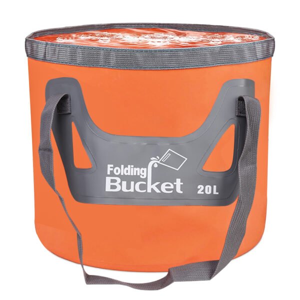 20L Foldable Water Bucket, Collapsible Water Storage Container for Outdoor Camping - Image 3