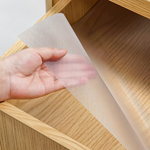 Non-Slip Drawer and Shelf Liners, 55 x 500 cm Transparent Mat for Kitchen Cabinets - Image 5