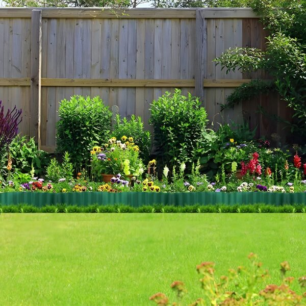 Flexible PVC Lawn Garden Border Edging, 10cm x 9m for DIY Flower Bed Fencing - Image 6