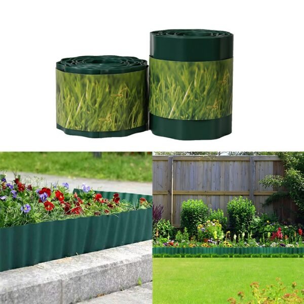 Flexible PVC Lawn Garden Border Edging, 10cm x 9m for DIY Flower Bed Fencing - Image 8