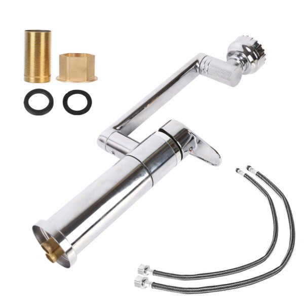 1080-Degree Basin Mixer Tap, Faucet Aerator with Rotating Extender Filter - Image 7