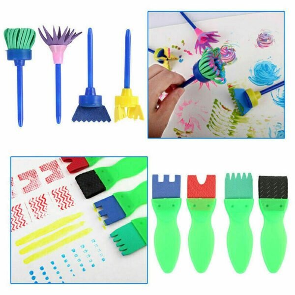 Complete 42-Piece Paint Brush Set for Toy Crafting and Painting - Image 3