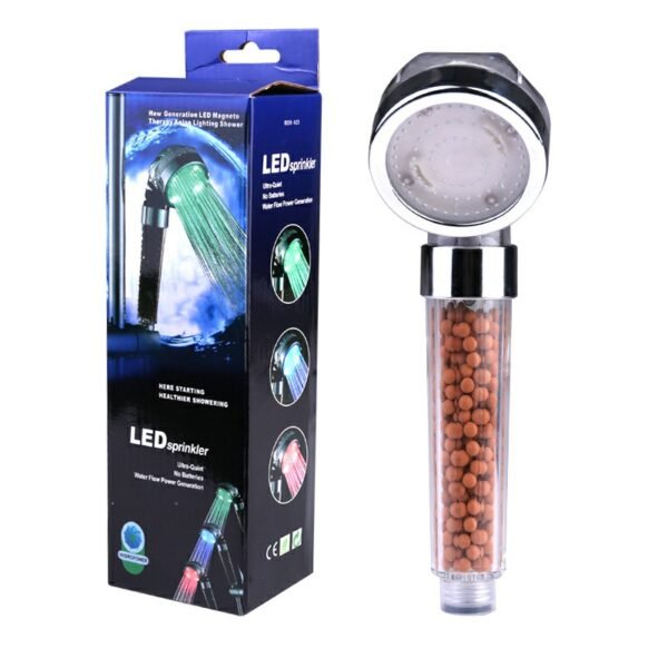 High-Pressure LED Shower Head with 7-Color Changing Anion Feature for Relaxation